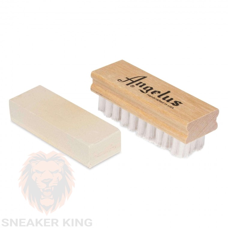 Щітка з гумкою для чищення замші та нубука Angelus nubuck & suede kit made in USA